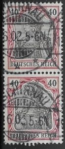 Germany Sc.72  / Mi. 75 Used pair