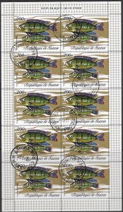 Republic of Guinea #581 canceled. 1971. Fish. Nice.