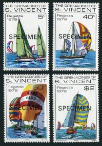 St Vincent Gren 166-169 Specimen,MNH.Mi 165-168. Regatta 1978:Sailing Yachts.