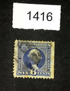 MOMEN: US STAMPS #115 USED LOT #1416