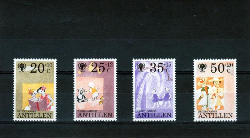 Netherlands Antilles 1979 IYC Cat set (4) Perforated Mint (NH)