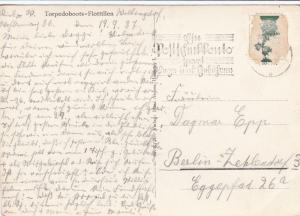 germany 1937 german torpedoboots stamps card ref r13468