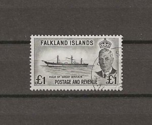 FALKLAND ISLANDS 1952 SG 184 USED Cat £38