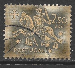 Portugal 771: 2.50e Knight on horseback (from the seal of King Dinis), used, ...