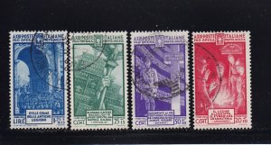 Italy Scott #'s B39 - B42 Set VF used neat cancels cv $ 103 ! see pic !