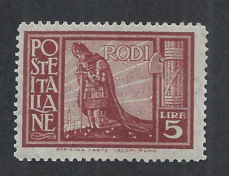 ITALY - RHODES SC# 15 FVF OG 1929