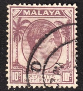 Malaya Straits Settlements Scott 244 VF used. FREE...