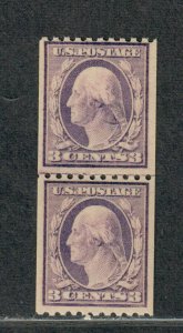 US Sc#489 M/NH/F-VF, Joint Line Pair, Cv. $70