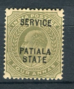 INDIA PATIALA; 1900s early ED VII SERVICE Optd. issue MINT MNH 4a.