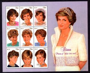 Nevis 1030 Princess Diana Souvenir Sheet MNH VF