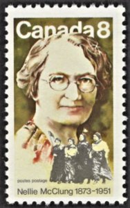 Canada 622 MNH VF 8 Cent Nellie McClung, 1873-1951