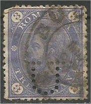 ROMANIA, 1891, used 3b, Prince Carol I, Scott 102a