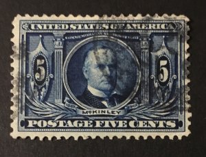 United States, US Sc. #326, used CV $30.00