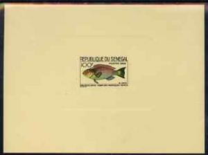 Senegal 1966 Parrot Fish 100f de-luxe die proof in issued...