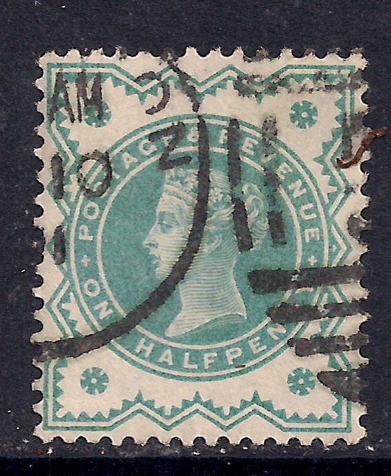 GB 1900 QV 1/2d Bluish green colour change SG 213 ( D59 )