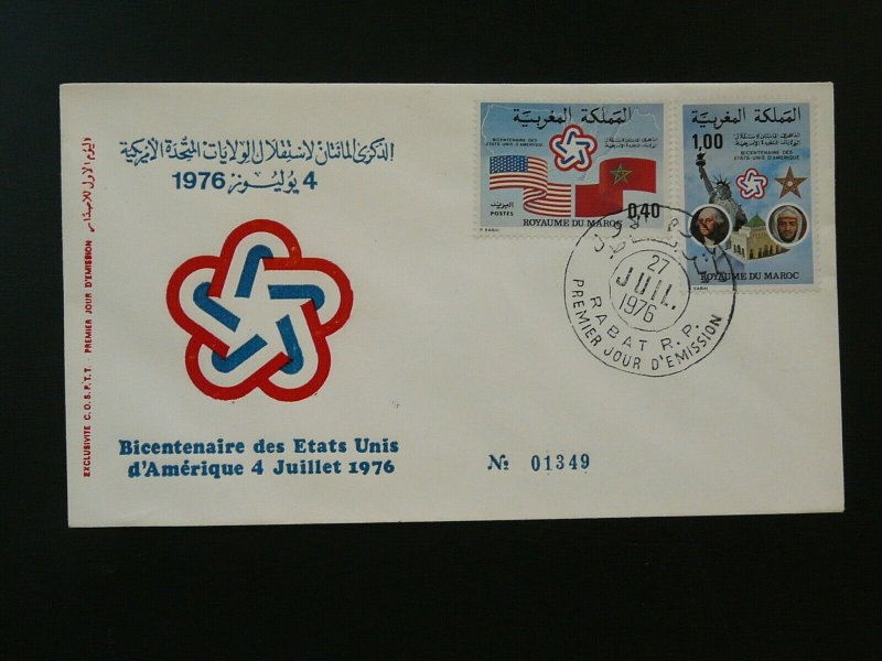 bicentenary of United States 1776-1976 FDC Morocco 97158