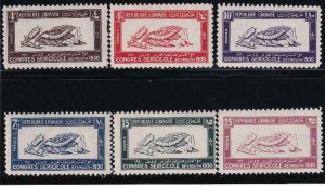 Lebanon 1930 SC 108-113 Mint Set