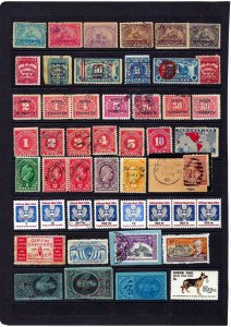 JASTAMPS:  Nice Vintage US Old  Federal Stamp  LOT Collection, see scan