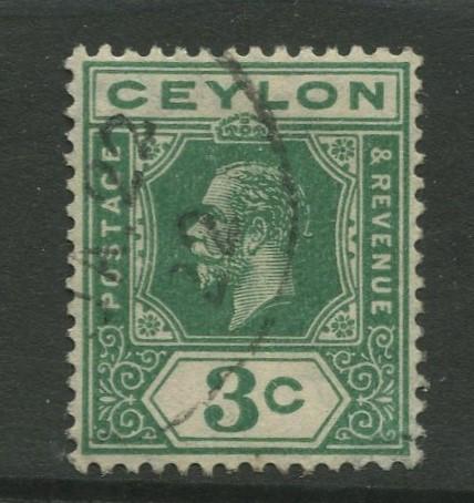 Ceylon #202 Used  1912  Single 3c Stamp