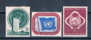 United Nations NY 2-4 Unused set Emblems 1951 (MV0417)