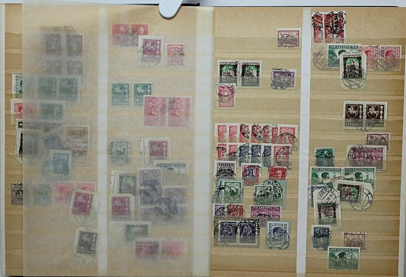 Lithuania 1920’s/30’s specialised collection of cancellations on definiti Stamps