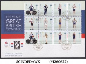 ISLE OF MAN - 2021 125yrs OF GREAT BRITISH OLYMPIANS - FDC