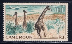 Cameroun C35 Lightly Hinged 1955 Giraffes 