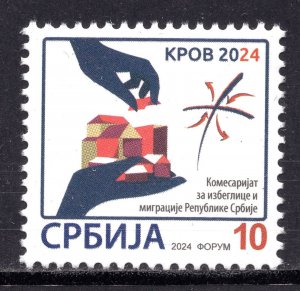 2175 - SERBIA 2024 - Surcharge Stamp - The Roof - MNH