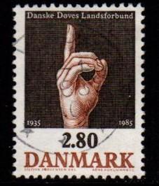 Denmark -  #786 Sign Language - Used