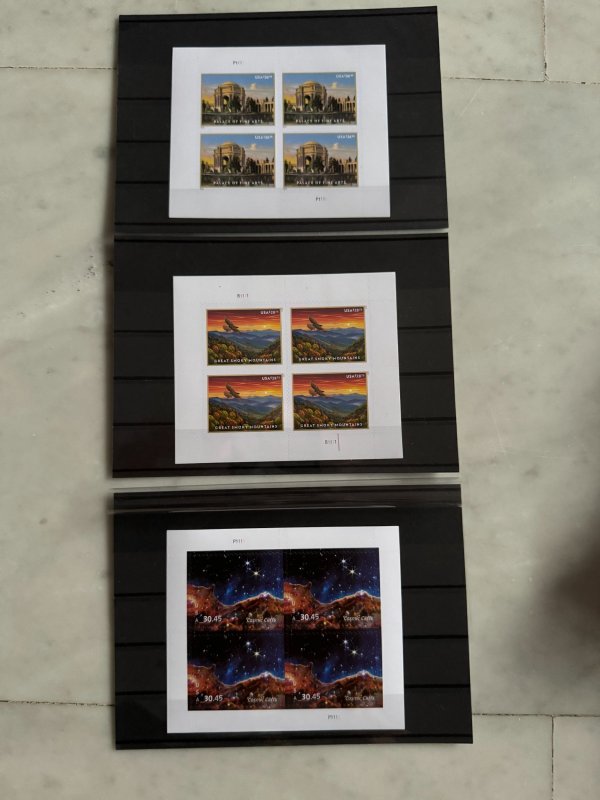 US USA Arts, Smoky Mountain ,Cosmic Cliffs full sheet of 4 in MNH VF Free FedEx