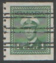 Canada 1943 1c coil stamp SG389 used precancel