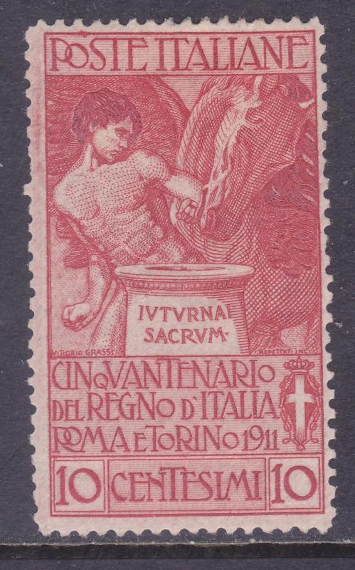 Italy 121 Mint 1911 10c Genius of Italy Issue Cv $29.00