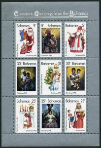 Bahamas 504 ai sheet,MNH.Michel Bl.36. Christmas 1981.