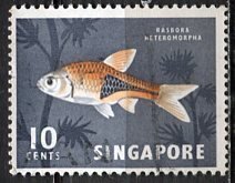 Singapore; 1962: Sc. # 57: O/Used Single Stamp