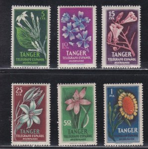 Spain - Tanger, Local issue, Flowers Set, NH