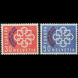 SWITZERLAND 1959 - Scott# 376-7 Europa Opt. Set of 2 LH