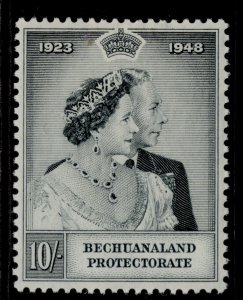 BECHUANALAND GVI SG137, 10s black, NH MINT. Cat £42. ROYAL SILVER WEDDING