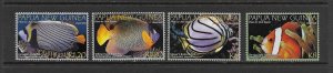 FISH - PAPUA NEW GUINEA  #1604-7   MNH