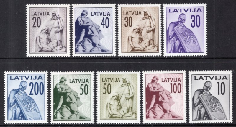 Latvia 318-326 MNH VF