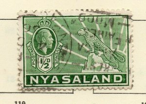 Nyasaland Protectorate 1934 Early Issue Fine Used 1/2d. NW-166025