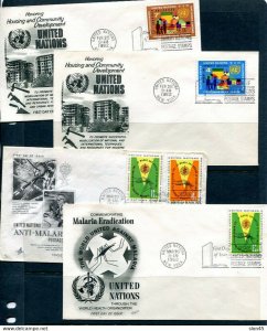 UN 1962 Accumulation 14 First Day of issue Covers Used 11859