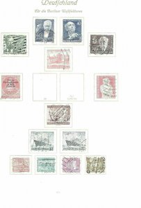 GERMANY BERLIN ISSUES ON FOUR PAGES CAT £250+   .REF 188