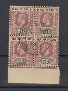 Mauritius KGV 1913/22 50c Block Of 4 SG200 Superb CDS J7226