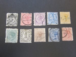 New Zealand 1882 Sc 61-9 set FU