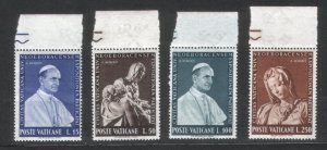 Vatican City 1964 Scott #383-386 MNH - New York's World Fair