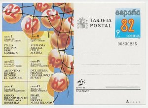 Postal stationery Spain 1982 Football - FIFA World Cup Spain 1982