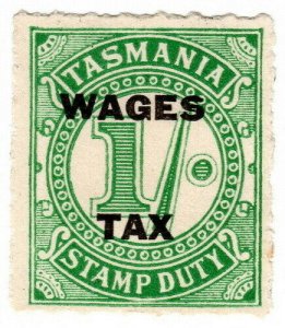 (I.B) Australia - Tasmania Revenue : Wages Tax 1/- (1935)