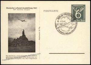 Germany 1941 Segelflug Glider Private Ganzsachen Postal Card Used Cover 68485