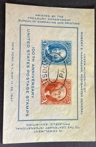 US 1947 100th Anniversary US Postage Stamps Sou Shet # 948 used
