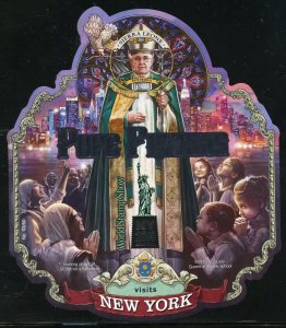 SIERRA LEONE 2016 POPE FRANCIS VISITS NEW YORK IMPERF SOUVENIR SHEET  MINT NH